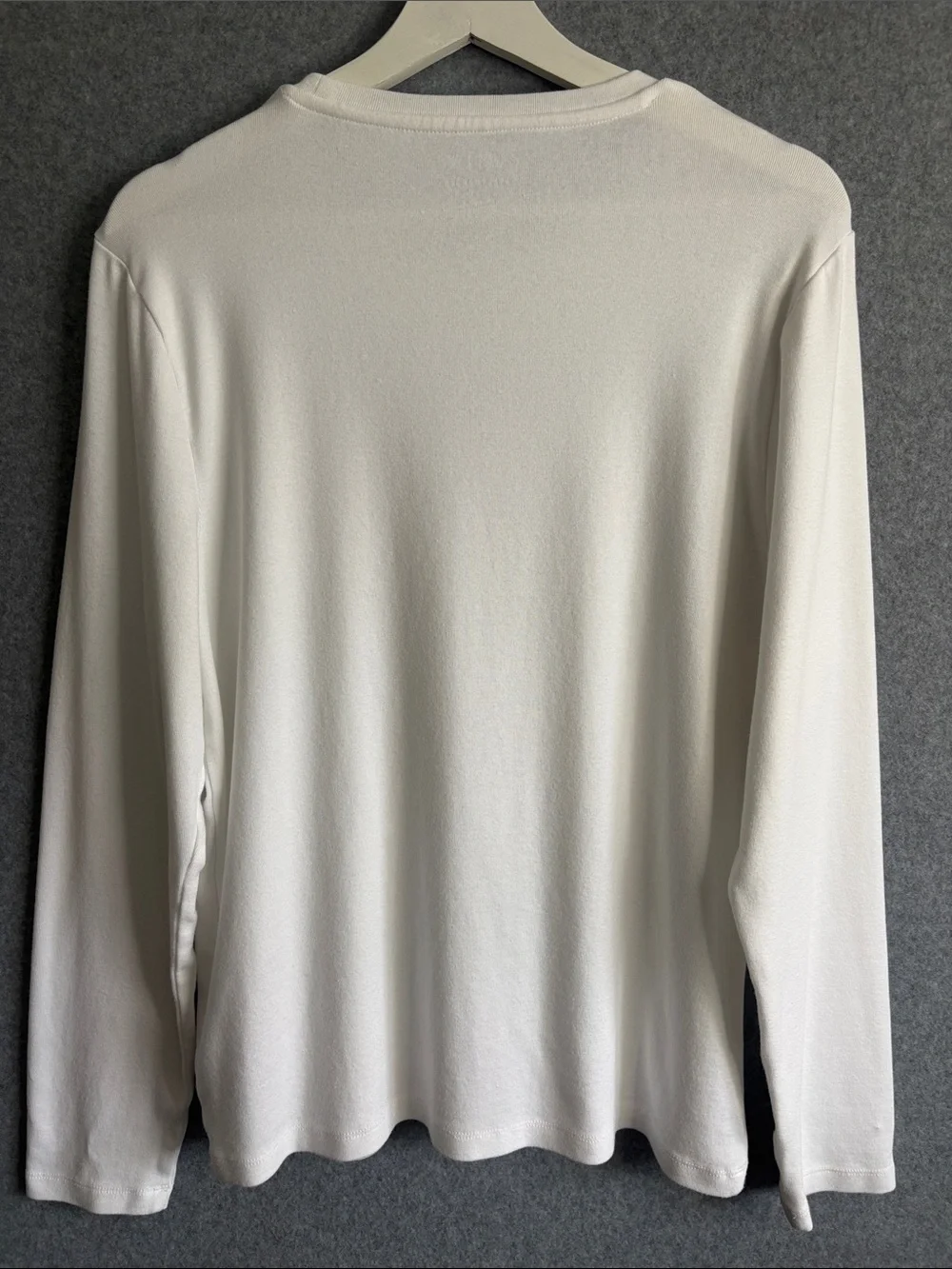 J. Crew Everyday Tee Long Sleeve Crewneck Top XXL White